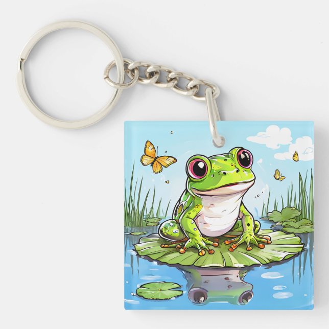 Cute Toad på Lily Pad (Framsidan)