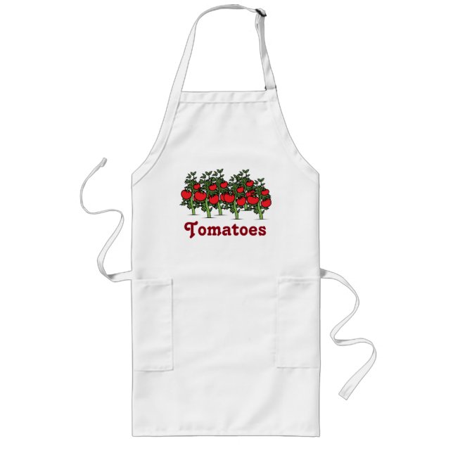 Cute Tomates Apron Långt Förkläde (Framsidan)