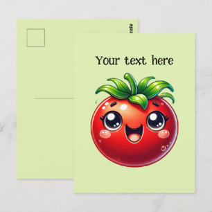 Cute Tomato älskare anpassa Vykort