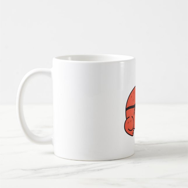 Cute Tomato Frog Doodle Kaffemugg (Vänster)