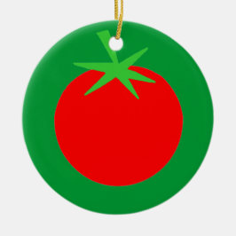 Cute Tomato Gardener Julgran Ornament