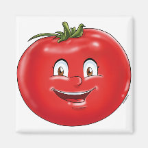 Cute Tomato, lustigt tecknad, frukt, grönsaker