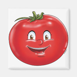 Cute Tomato, lustigt tecknad, frukt, grönsaker Magnet