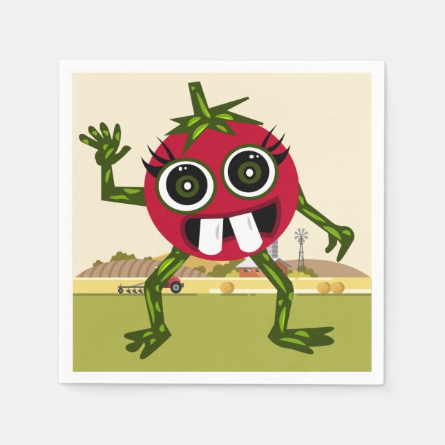Cute Tomato Napkins Pappersservett (Framsidan)