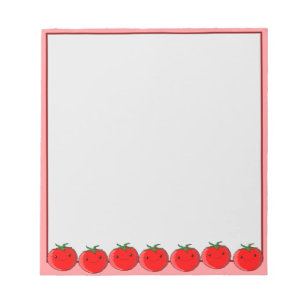 Cute Tomato Teckning Anpassningsbar Anteckningsblock