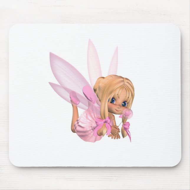 Cute Toon Ballerina Fairy in Rosa - Svamp Musmatta (Framsidan)