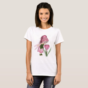 Cute Toon Rosa Crocus Fairy Tee