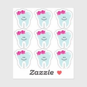 Cute Tooth Denitst Stickers Klistermärken
