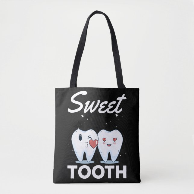 Cute Tooth Dentist Orthodontist Dental Assistant Tygkasse (Framsida)