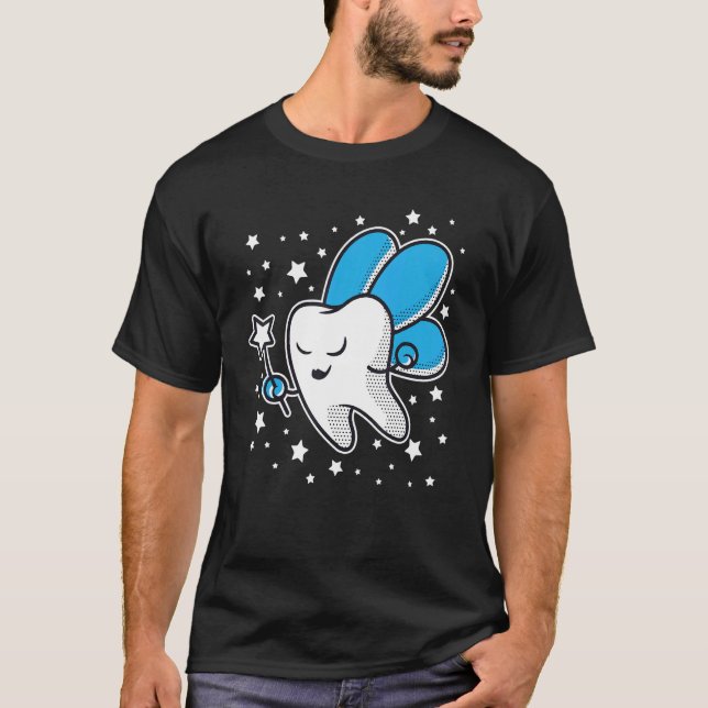 Cute Tooth Fairy Halloween Costume Dental Assistan T Shirt (Framsida)