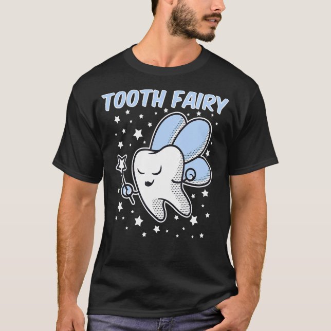 Cute Tooth Fairy Halloween Costume Dental Assistan T Shirt (Framsida)