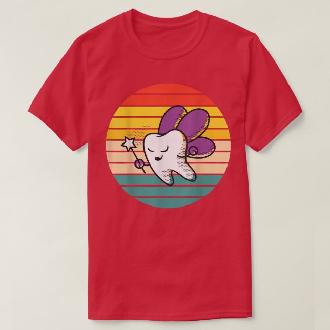 Cute Tooth Fairy T Shirt (Design framsida)