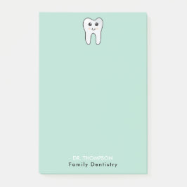 Cute Tooth Family Tandvård Post-it Block