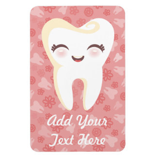 Cute Tooth - Rosa Anpassningsbar Magnet