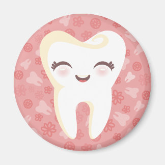 Cute Tooth - Rosa Magnet