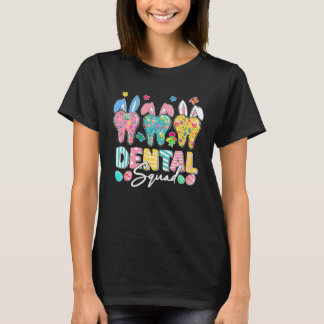 Cute Tooth With Bunny Ear Easter Dental Squad Dent T Shirt