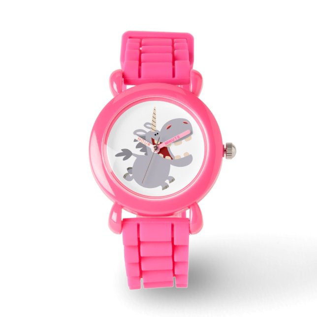 Cute Toothy Tecknad Unicorn Watch Armbandsur (Framsida)