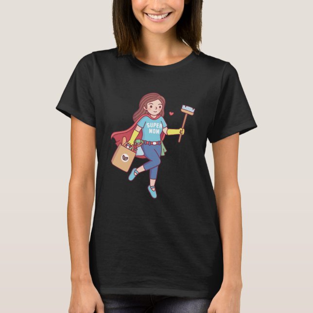 Cute Toppen, Mamma, Funny Mors dag T-Shirt (Framsida)