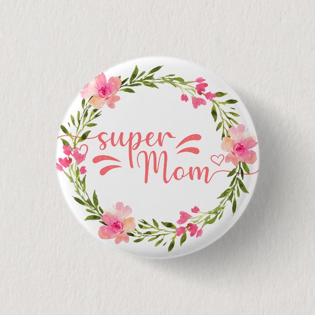 Cute Toppen Mamma Knapp (Framsida)