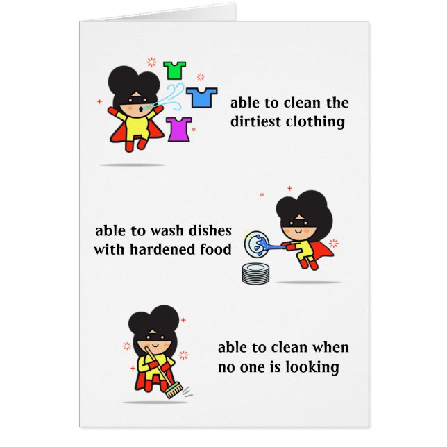 Cute Toppen Mors dag Hälsningskort (Framsidan)