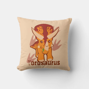 Cute Torosaurus Kudde