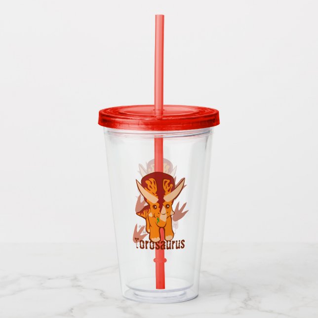 Cute Torosaurus Take Away Mugg (Framsida)