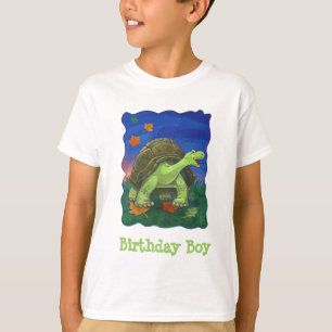 Cute Tortoise Birthday Boy T-Shirts