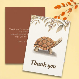 Cute Tortoise Birthday Tack Kort