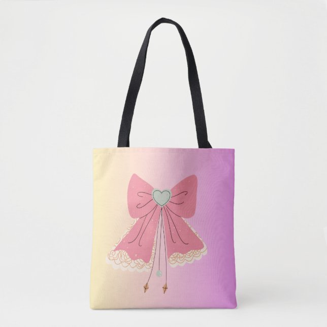 Cute tote bag daily use tygkasse (Framsida)