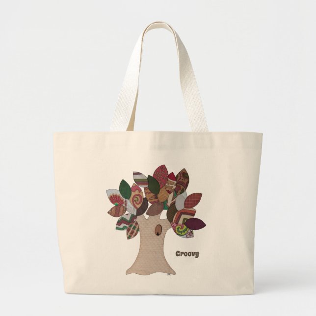 Cute Tote Bag - Groovy Jumbo Tygkasse (Framsidan)