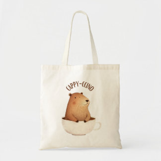 Cute Tote Bag med kapybara Tygkasse