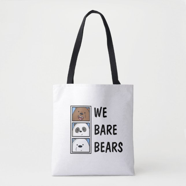Cute Tote Bag We Bare Bears Tygkasse (Framsida)