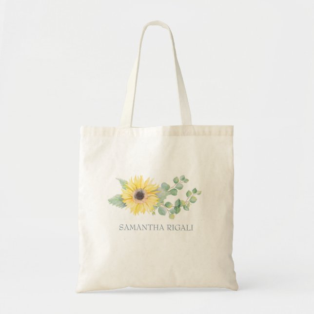 Cute Tote bags för kvinnor Solros Tygkasse (Framsidan)