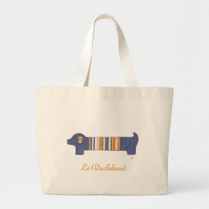 Cute Tote - Le Dachshund Jumbo Tygkasse