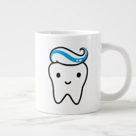 Cute Toth med tandkräm Jumbo Mugg