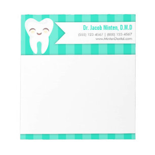 Cute Toth - Teal Rand Anpassningsbar Anteckningsbl Anteckningsblock
