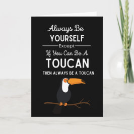 Cute Toucan Cards Bird Funny Animal Tropical Kort