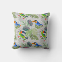 Cute Toucan-fågel, Mönster, vattenfärger