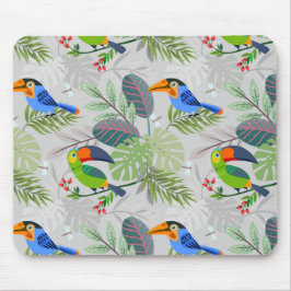 Cute Toucan-fågel, Mönster, vattenfärger Musmatta