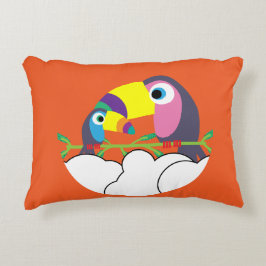 Cute Toucan | Kärlek Toucans | Funny Birds Mugg Se Prydnadskudde