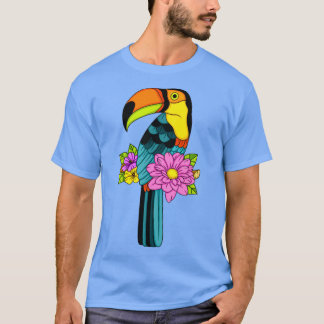 Cute Toucan med blommor T Shirt