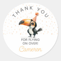 Cute Toucan, orange, barns födelsedag