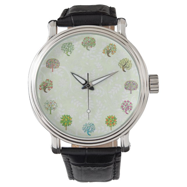 Cute Träd Design Gardener Watch Armbandsur (Framsida)
