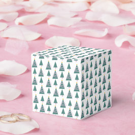 Cute Träd Doodles Rosa Grönt Presentaskar