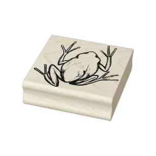Cute Träd Frog Artistic Frogs I kärlek grodor Stämpel