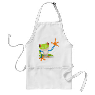 Cute Träd Frog Förkläde