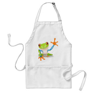 Cute Träd Frog Förkläde