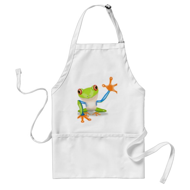 Cute Träd Frog Förkläde (Framsidan)