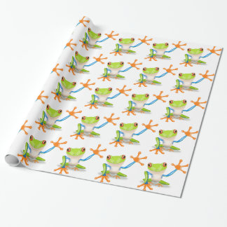 Cute Träd Frog Presentpapper