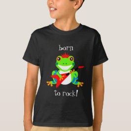 Cute Träd Frogs Rockin Red Guitars Tee